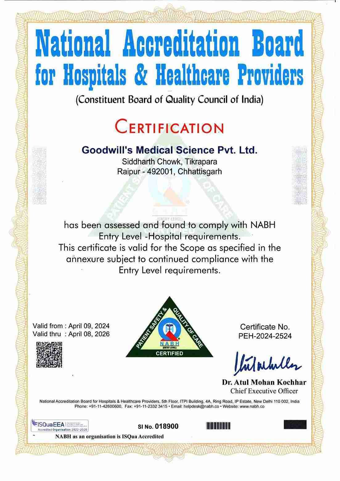 NABH CERTIFICATION